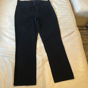 NYDJ Women's Straight Leg Jeans - Dark Black